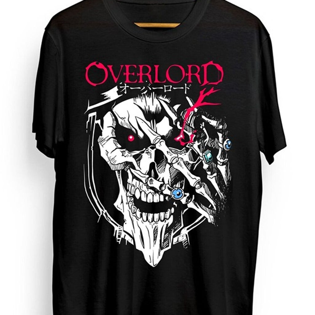 Overlord New T-shirt,anime, Overlord Manga, Ainz Ooal Gown Graphic Tee Reprint