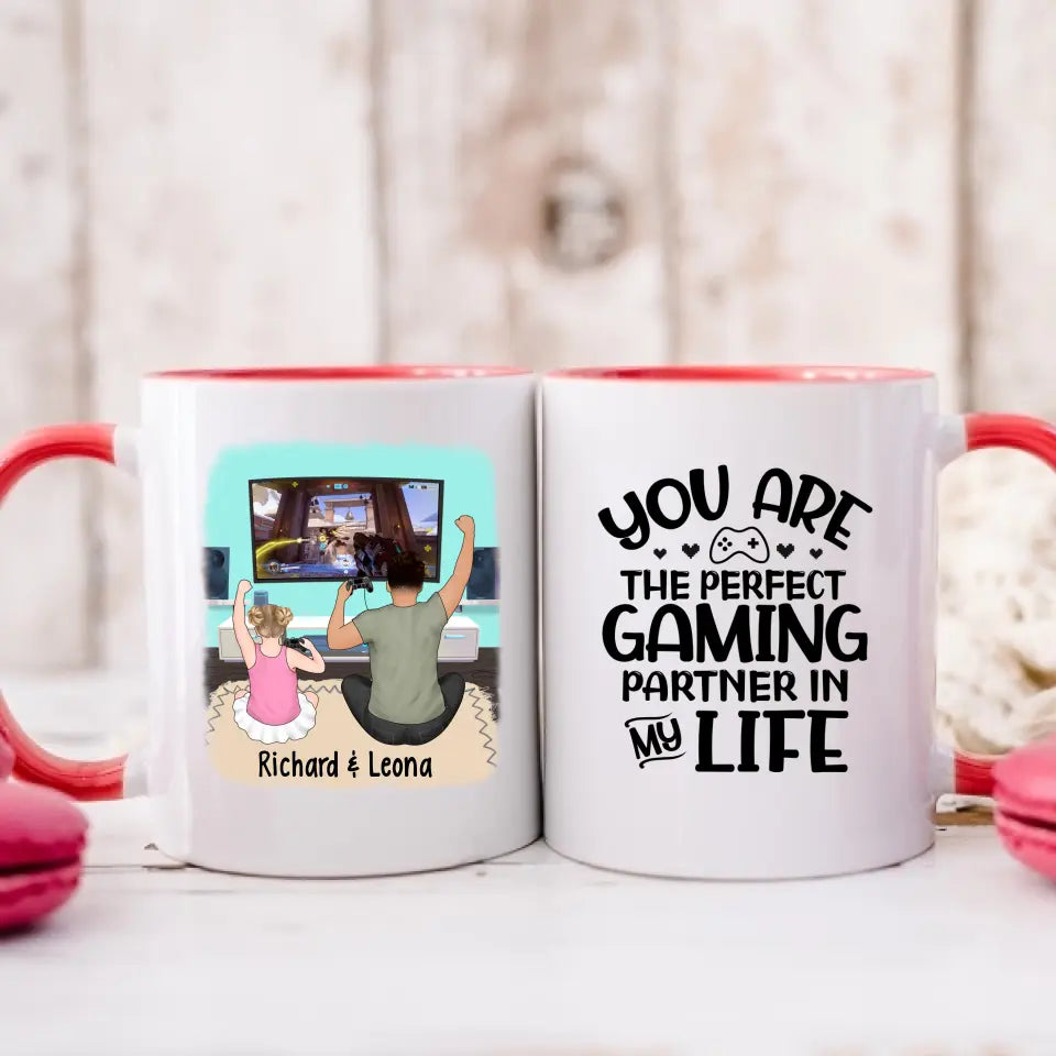 You Are the Perfect Gaming Partner in My Life – Personalized Gifts Custom Gaming Mug for Dad, Gaming Lovers