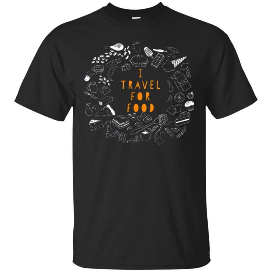 AGR Food Travel Lover I Travel For Food Tshirt Jaq T-shirt