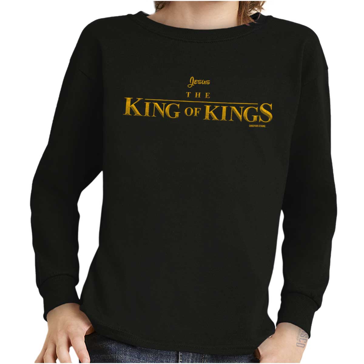 Jesus King Of Kings Youth Long Sleeve T Shirt