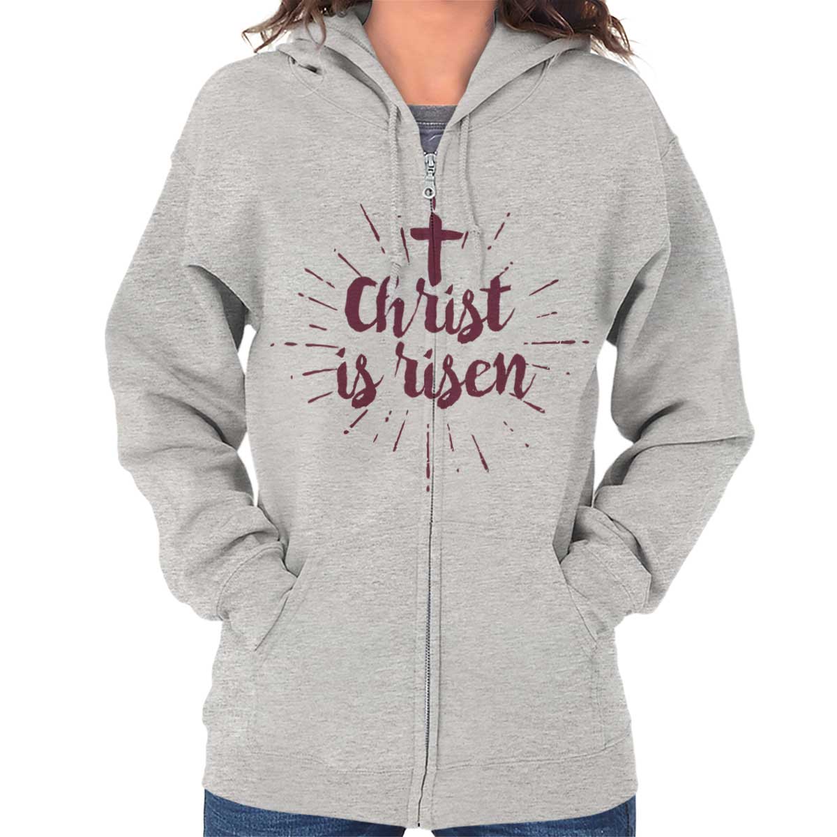 Christ Risen Zip Hoodie