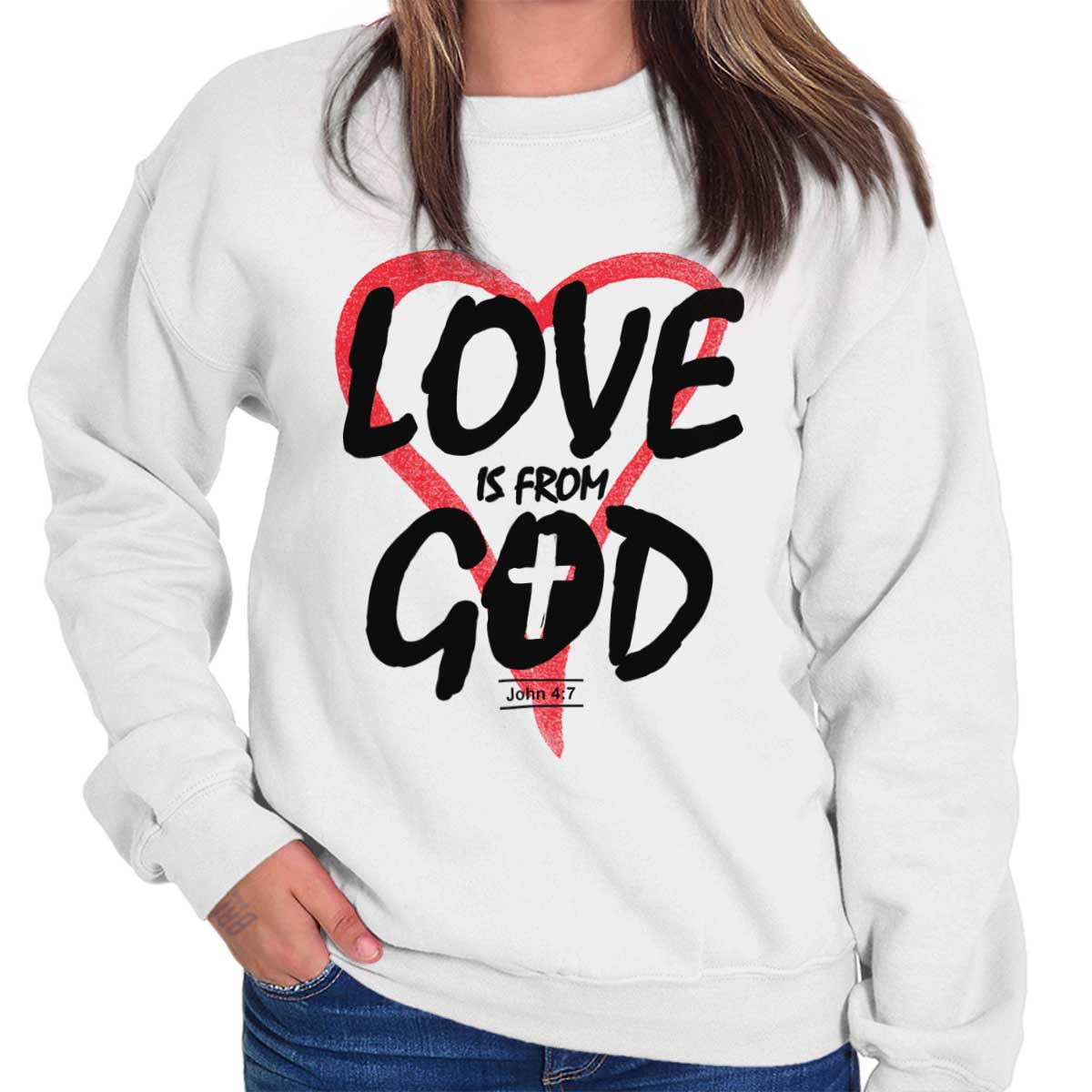 Love Is From God Crewneck Sweatshirt