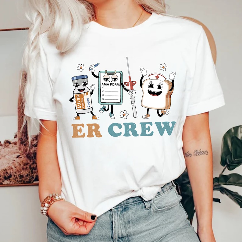 ER Nurse Shirt, Er Nurse Crew Shirt,Funny ER Ed Nurse Tech Shirt,Emergency Room Rn Tshirt,ER Squad Goal Emergency Department Gift Squad Crew