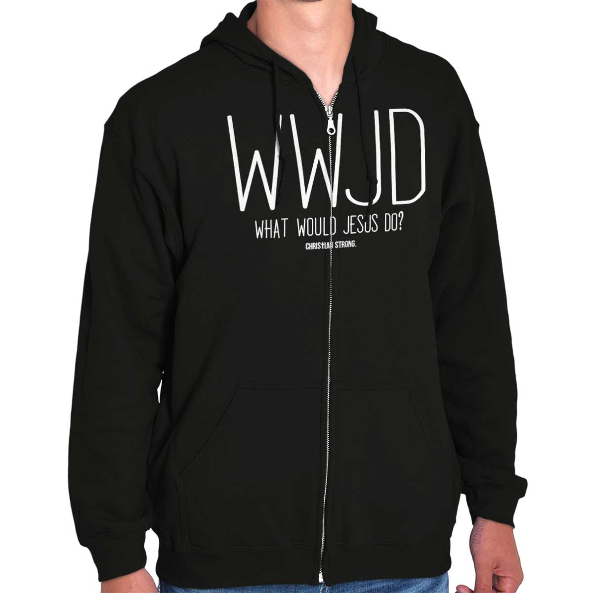 Wwjd Zip Hoodie