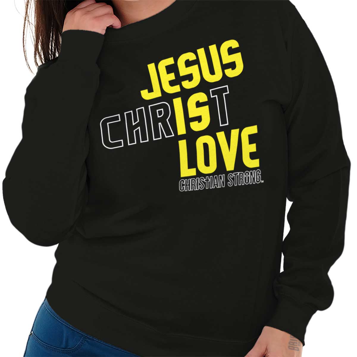 Jesus Christ Is Love Crewneck Sweatshirt