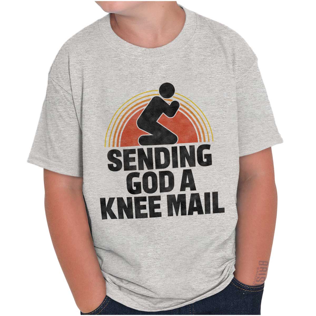 Sending God A Knee Mail Youth T Shirt