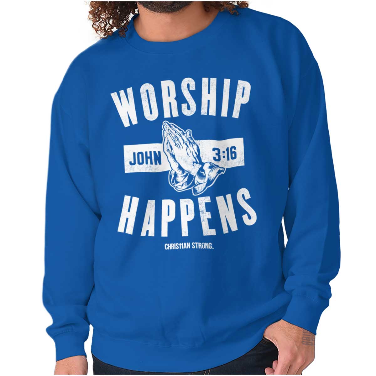 Worship Happens Crewneck Sweatshirt