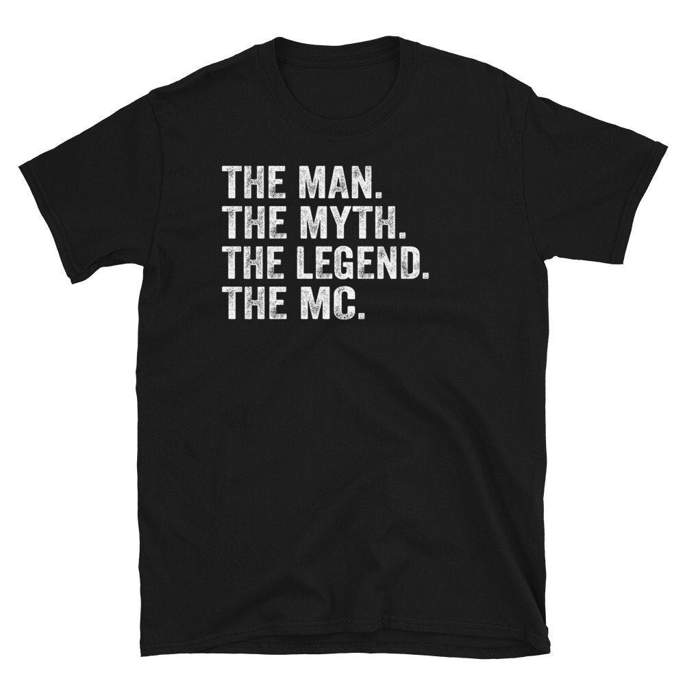 Master of Ceremonies Shirt, Will You Be Our Mc, Wedding Master of Ceremonies Proposal T-Shirt, Emcee Gifts, Gift for Mc The Man Myth Legend