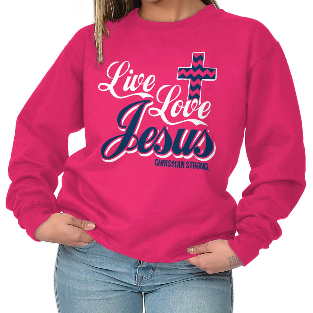 Live Love Jesus Crewneck Sweatshirt