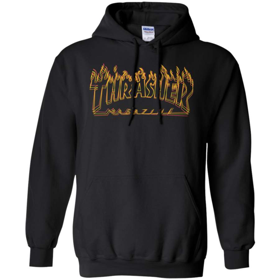 Thrasher Magazine Flame Richter Pullover Hoodie