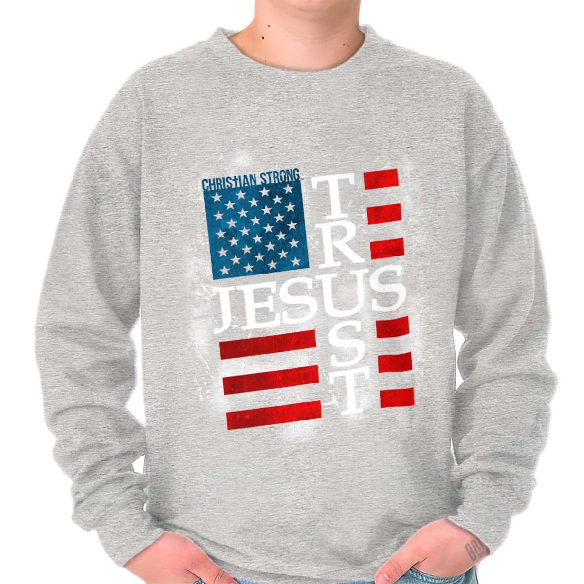 Trust Jesus Usa Crewneck Sweatshirt