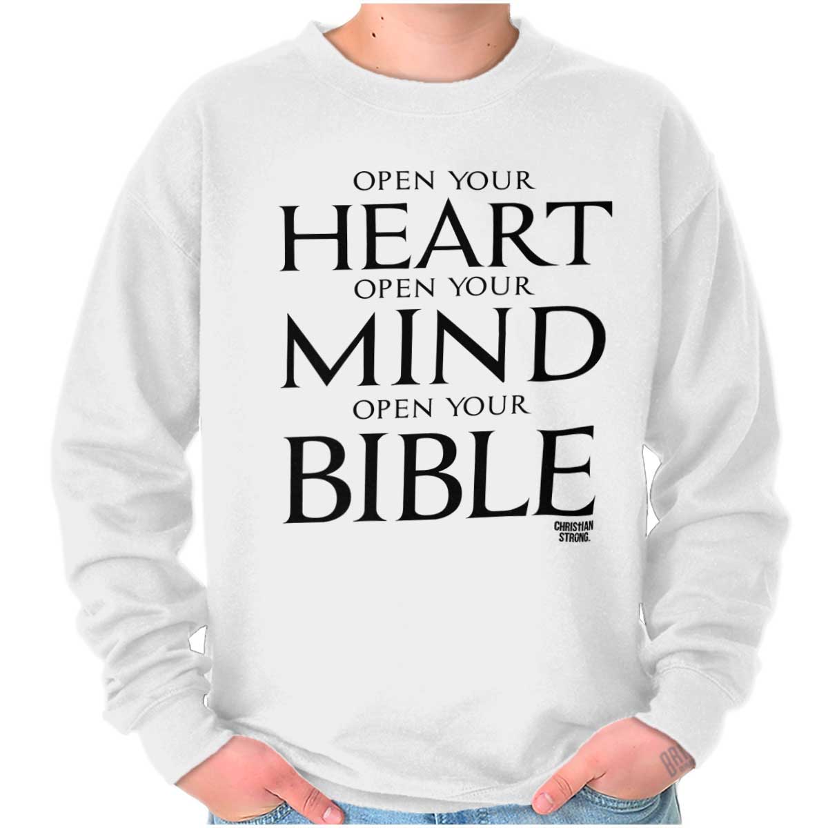 Open Your Bible Crewneck Sweatshirt