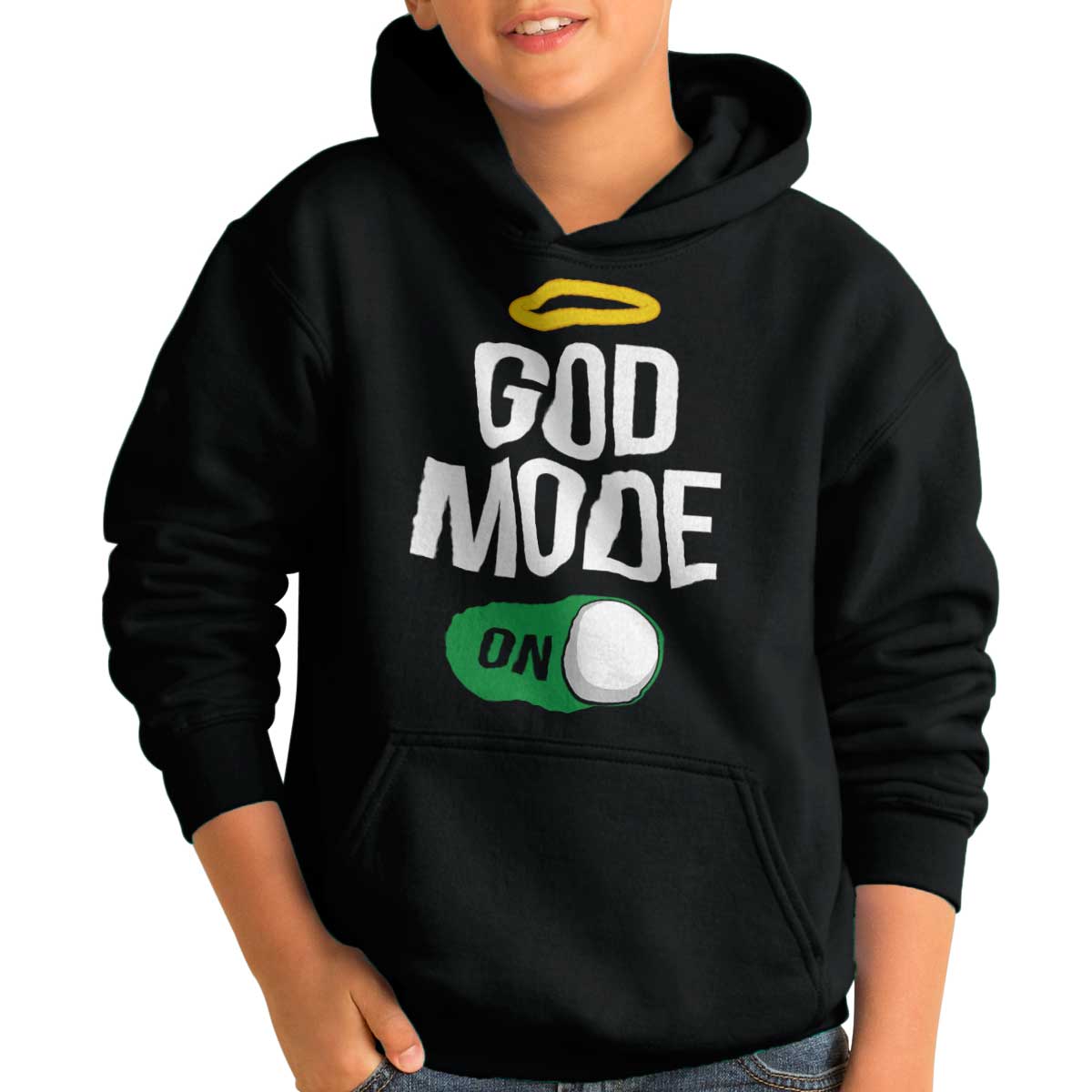 God Mode On Youth Hoodie