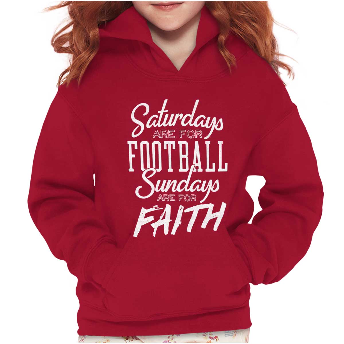 Weekend Football & Faith Youth Hoodie