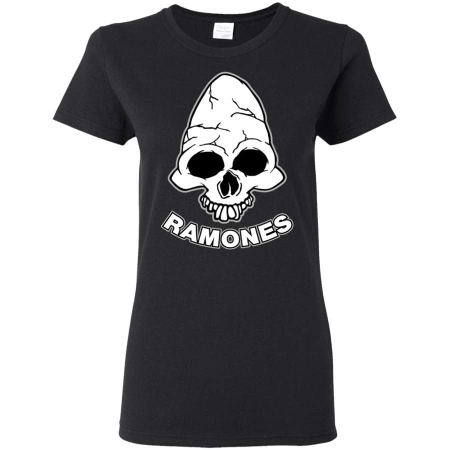 Ramones Caveira Ladies T-Shirt