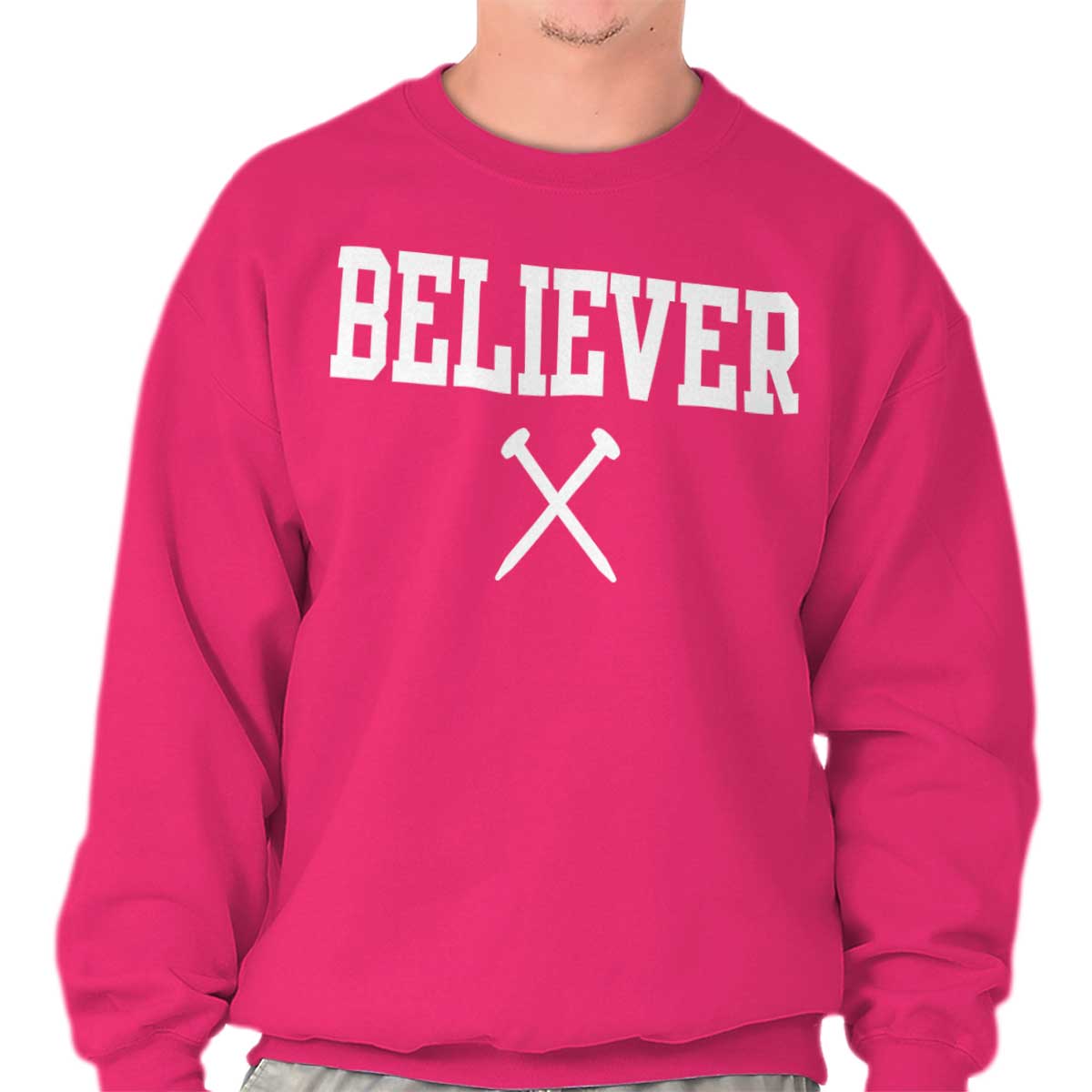 Believer Printed Adult Crewneck Sweatshirt