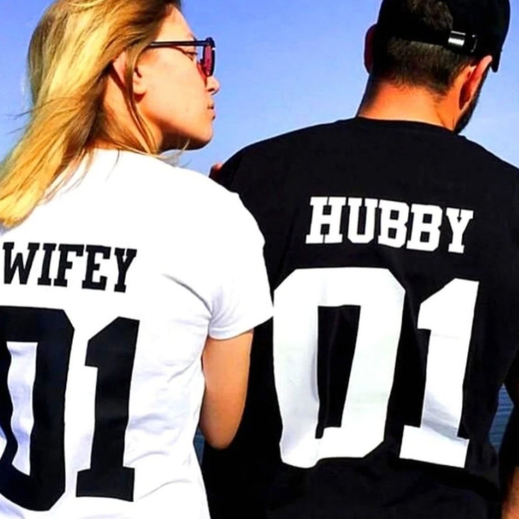 Wifey / Hubby couple tees Shirt Valentine’s