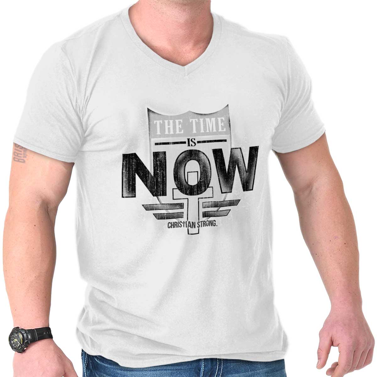 Time Is Now V-Neck T Shirt