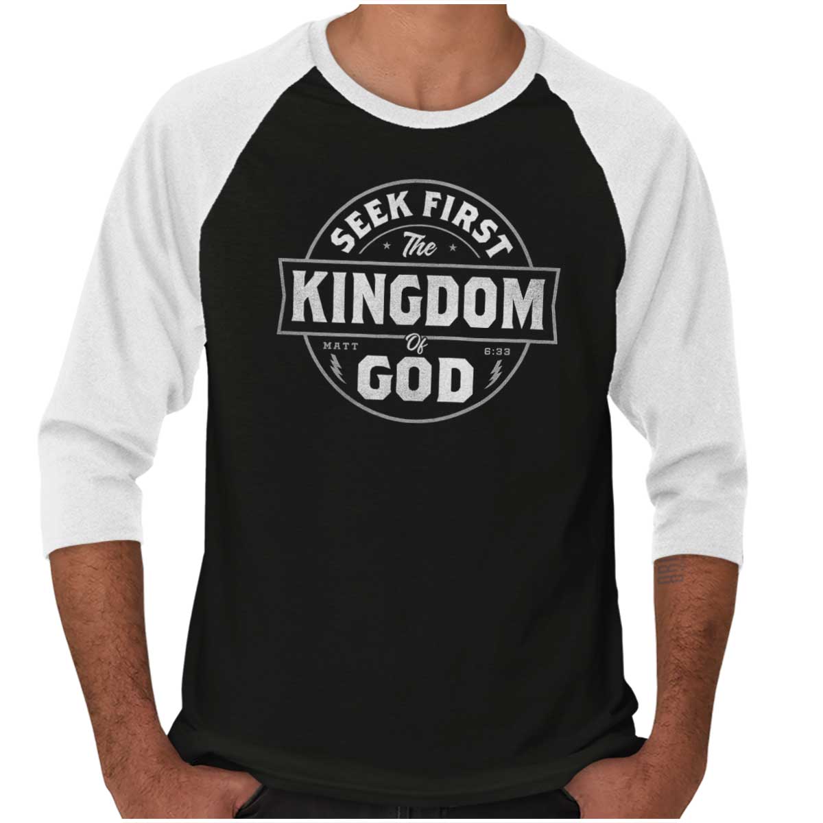 Seek First The Kingdom Raglan Shirt