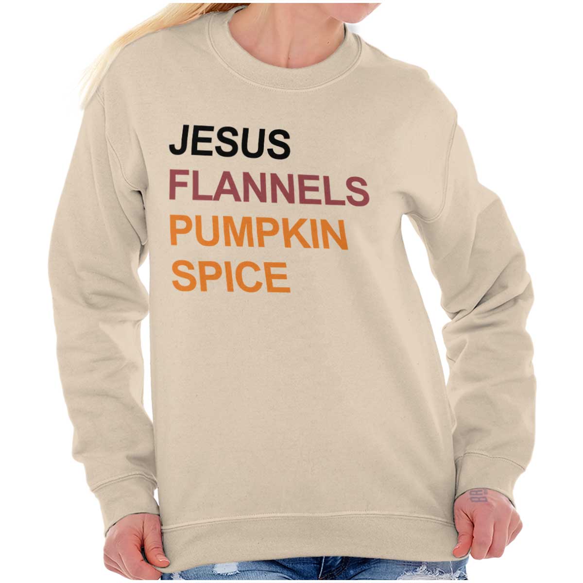 Jesus Lover Autumn Vibes Crewneck Sweatshirt