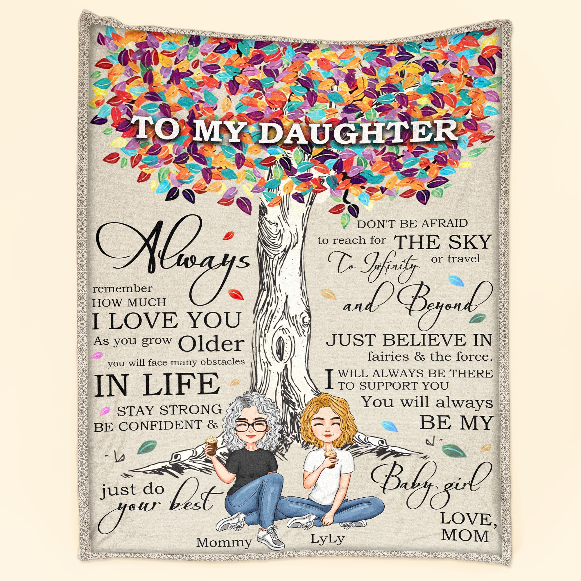 You Will Always Be My Baby Girl – Personalized Blanket