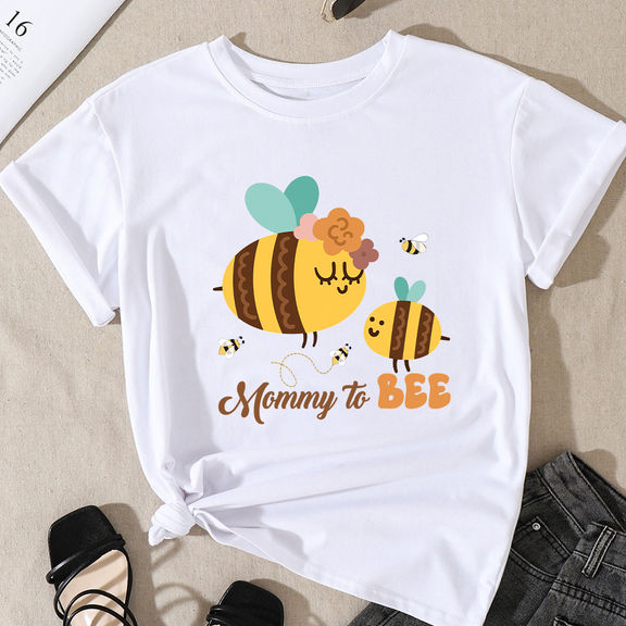 Mother’s Day – Mama Bee Shirt, Baseball Mom Shirt, Funny Mom Shirt, Gift For Mom Birthday – Personalized Shirt