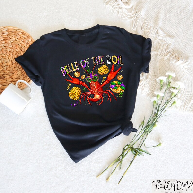 Bell of the Boil Shirt, Mardi Gras Crawfish Sweatshirt, Crawfish Lover Gift, Fat Tuesday Crewneck, Mardi Gras Festival Outfit, Carnival Tee