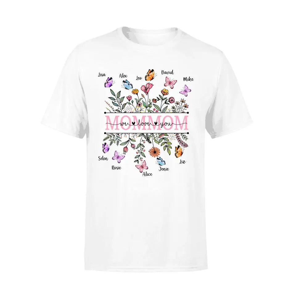 Mommom We Love You – Personalized Gifts Custom Shirt For Mom, Grandma, Nana, Mimi