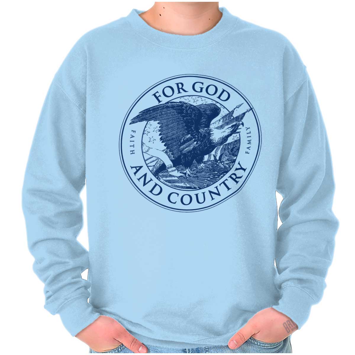 For God And Country Crewneck Sweatshirt