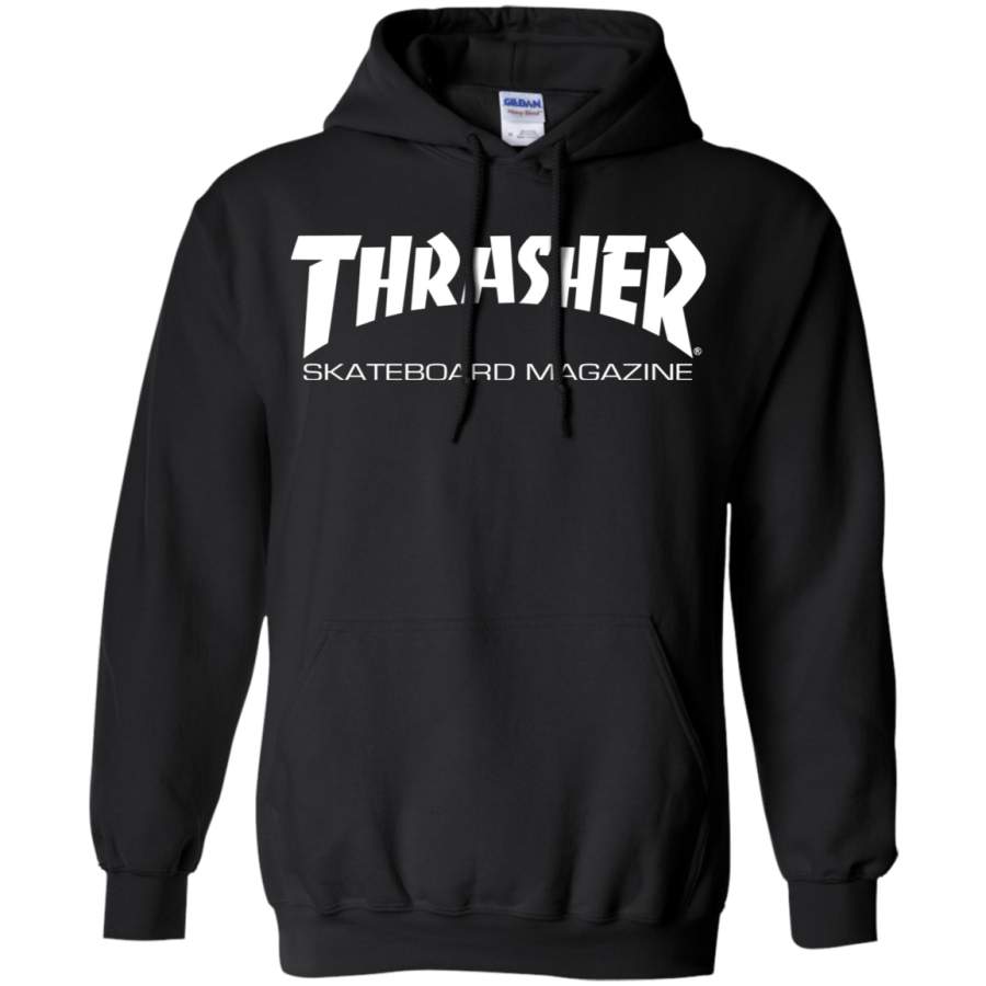 Thrasher Magazine Skateboarding white original logo Pullover Hoodie