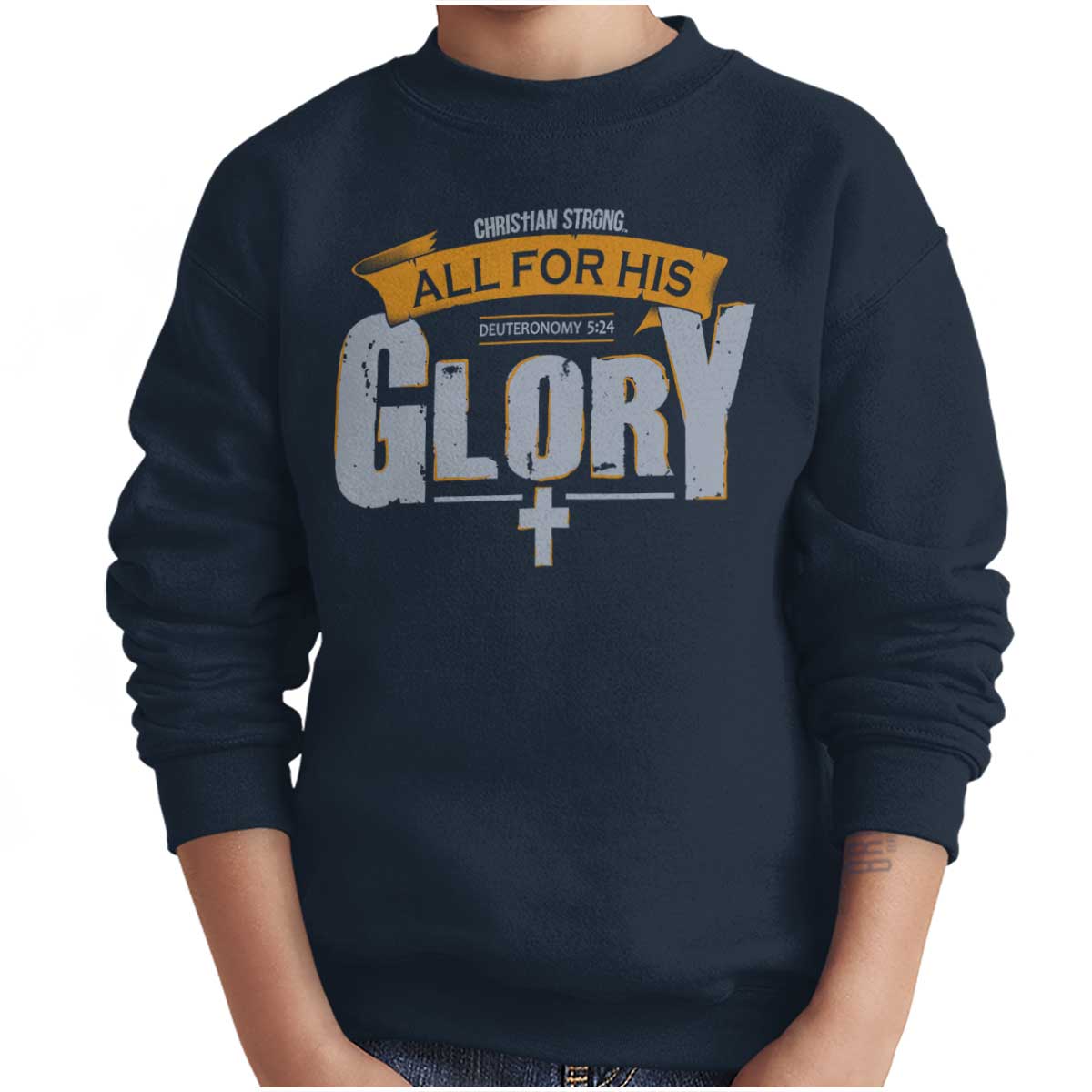 All For His Glory Youth Sweatshirt