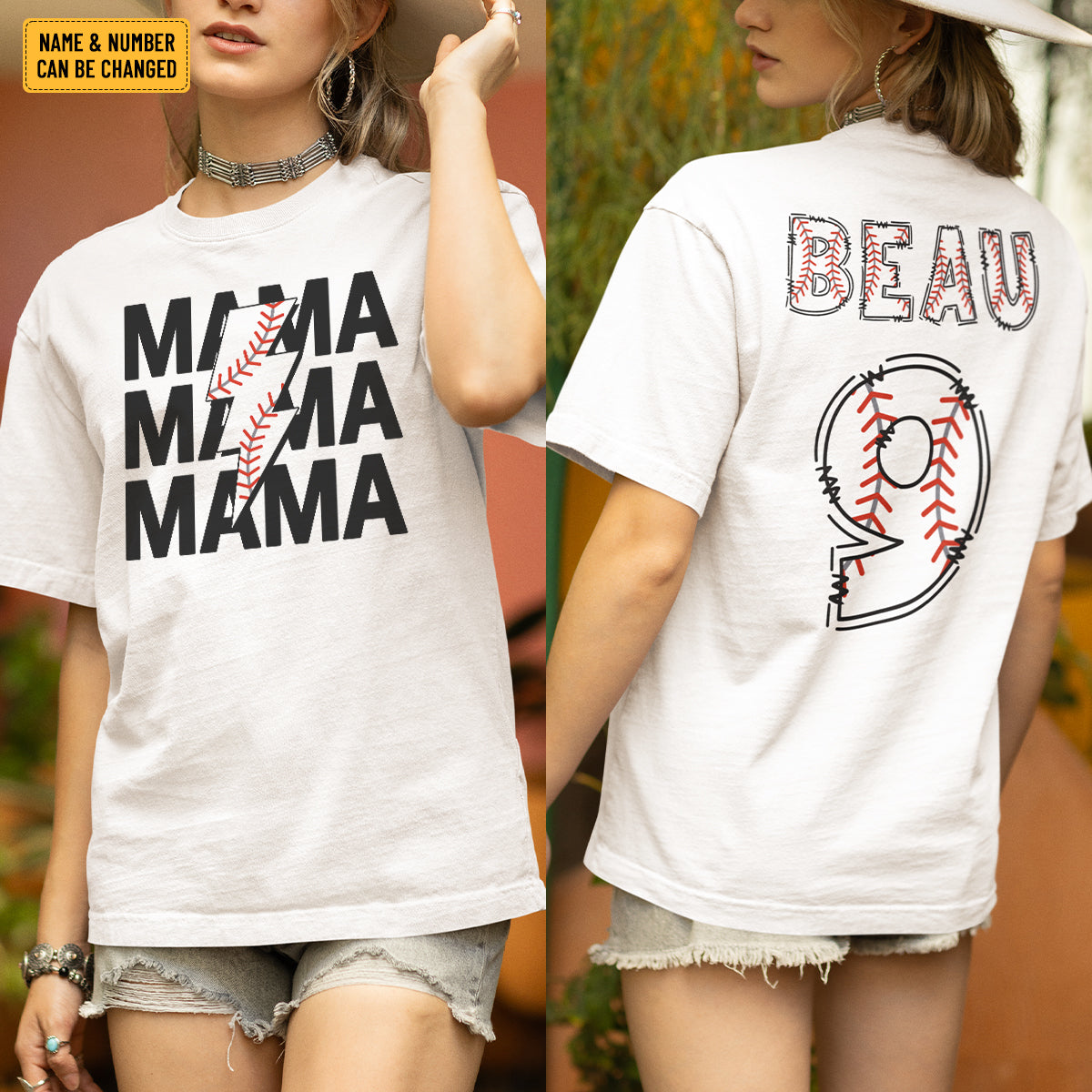 Custom Mama Baseball Shirt, Baseball Numbers Shirt Gift For Baseball Mom, Softball Mom