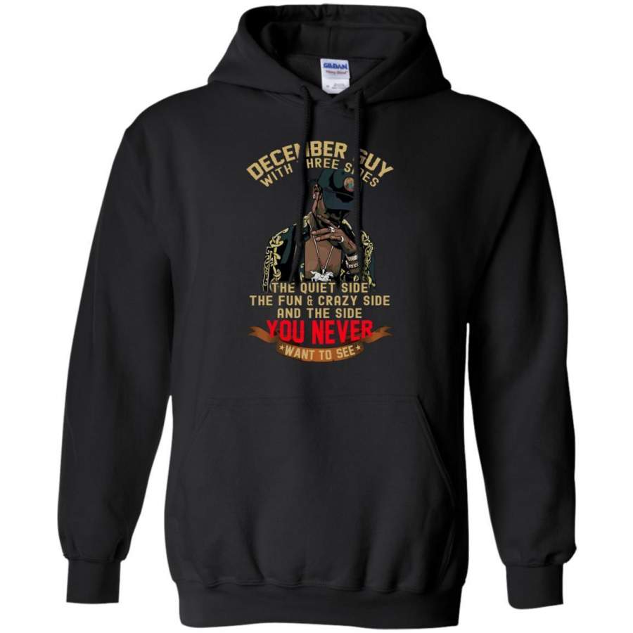 AGR December Guy With Three Sides Quiet Fun Crazy Shirt Hoodie