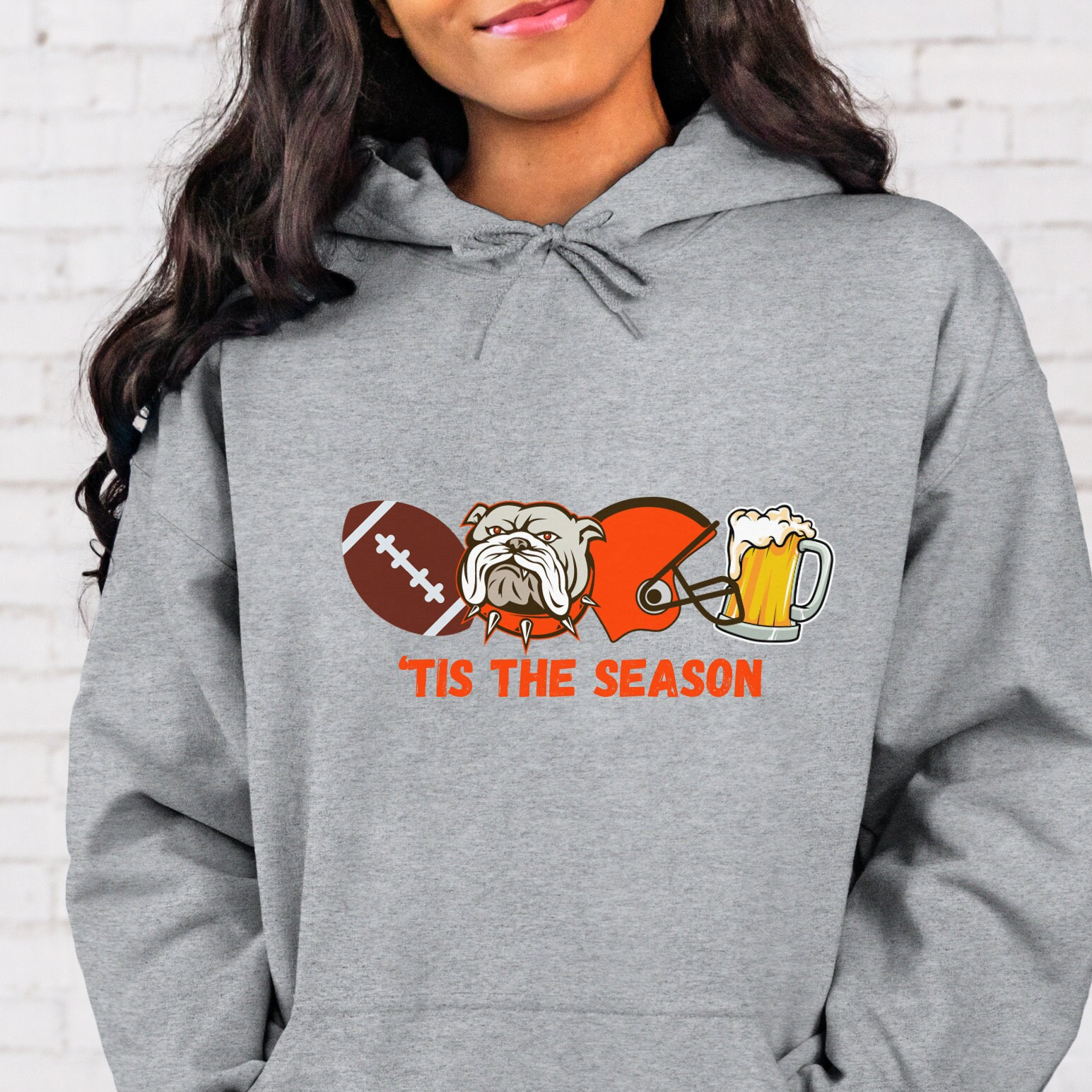 Cleveland Football Hoodie, Sunday Football Cleveland Hoodie, Vintage Cleveland Game Day, Gift for Cleveland Fan, Cleveland Hoodie