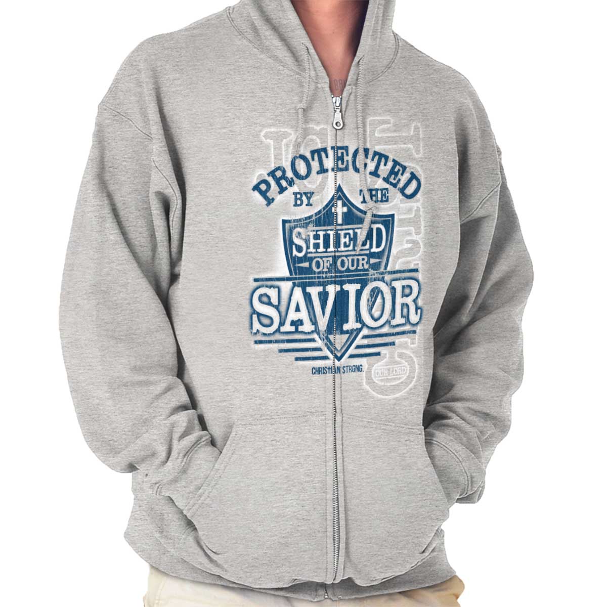 Shield Of Our Savior Zip Hoodie