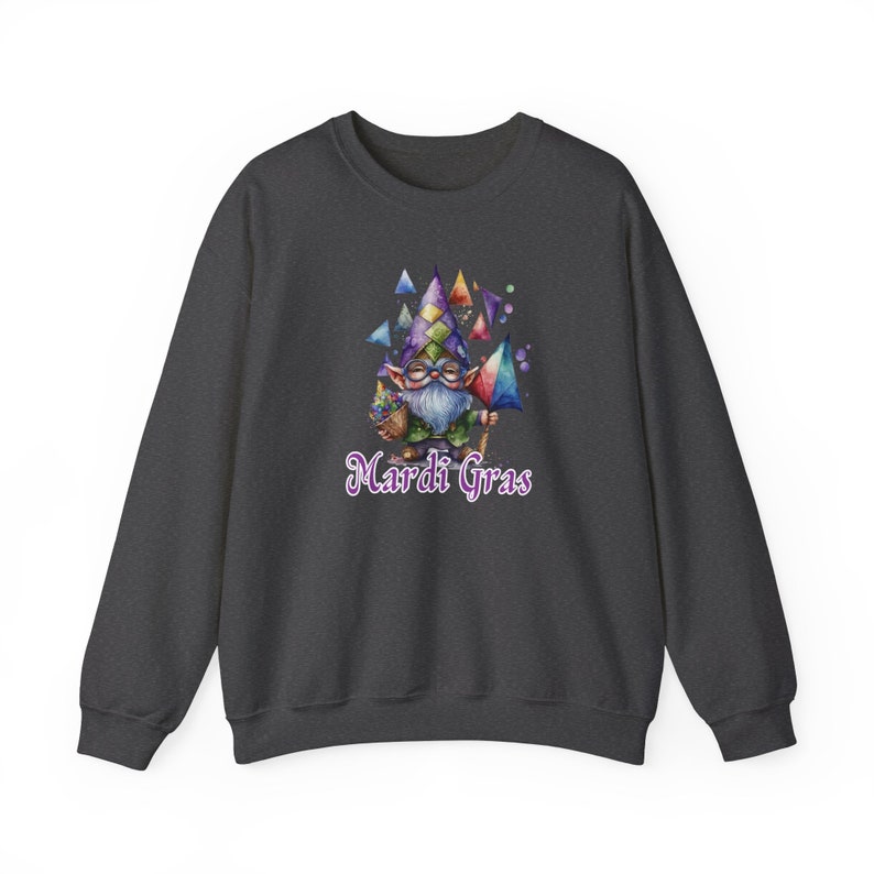 Mardi Gras Sweatshirt, Fat Tuesday Apparel, Mardi Gras Outfit Women, Nola Mardi Gras Shirt, Mardi Gras Gift, Drinking Sweatshirt, Gnomies