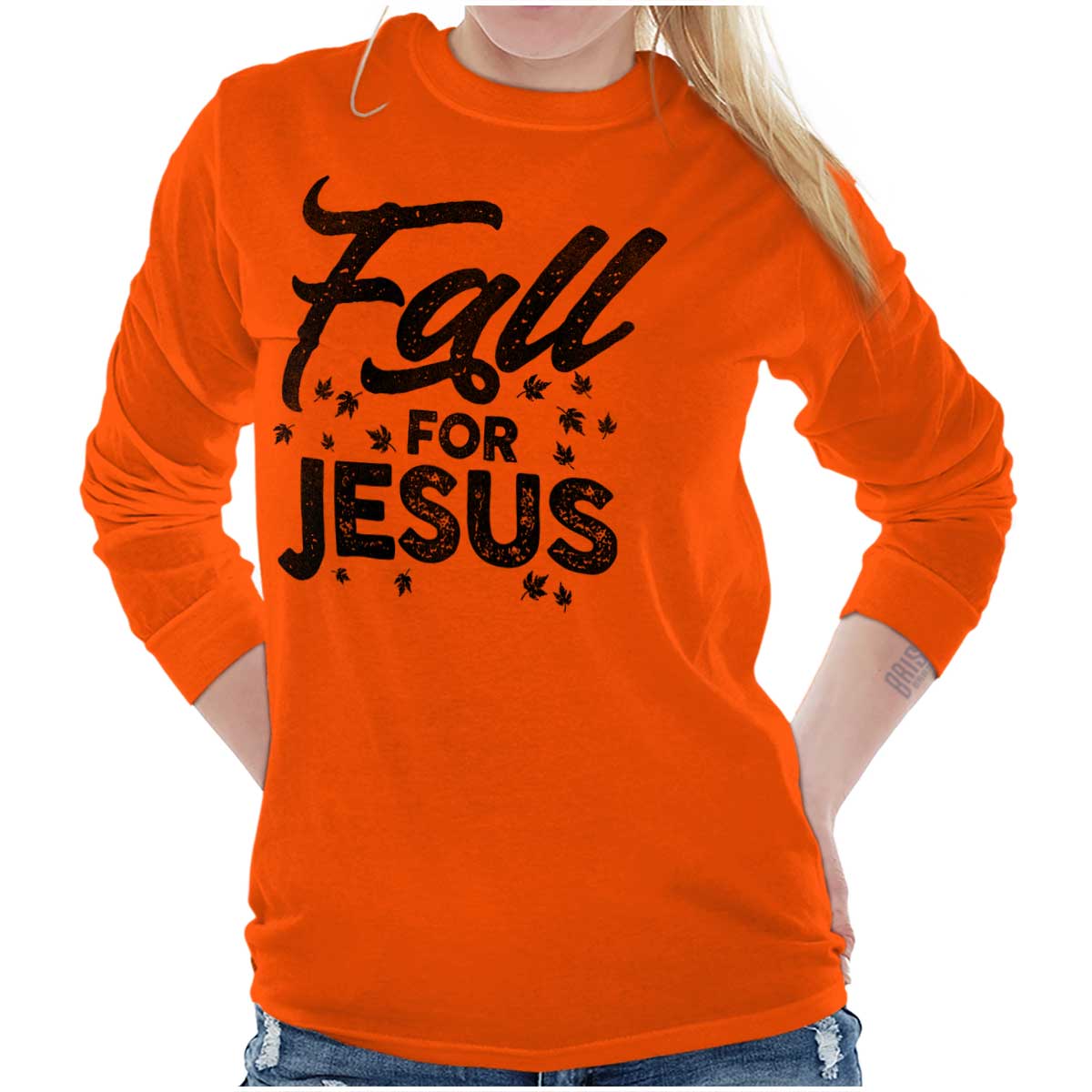 Fall For Jesus Long Sleeve T Shirt