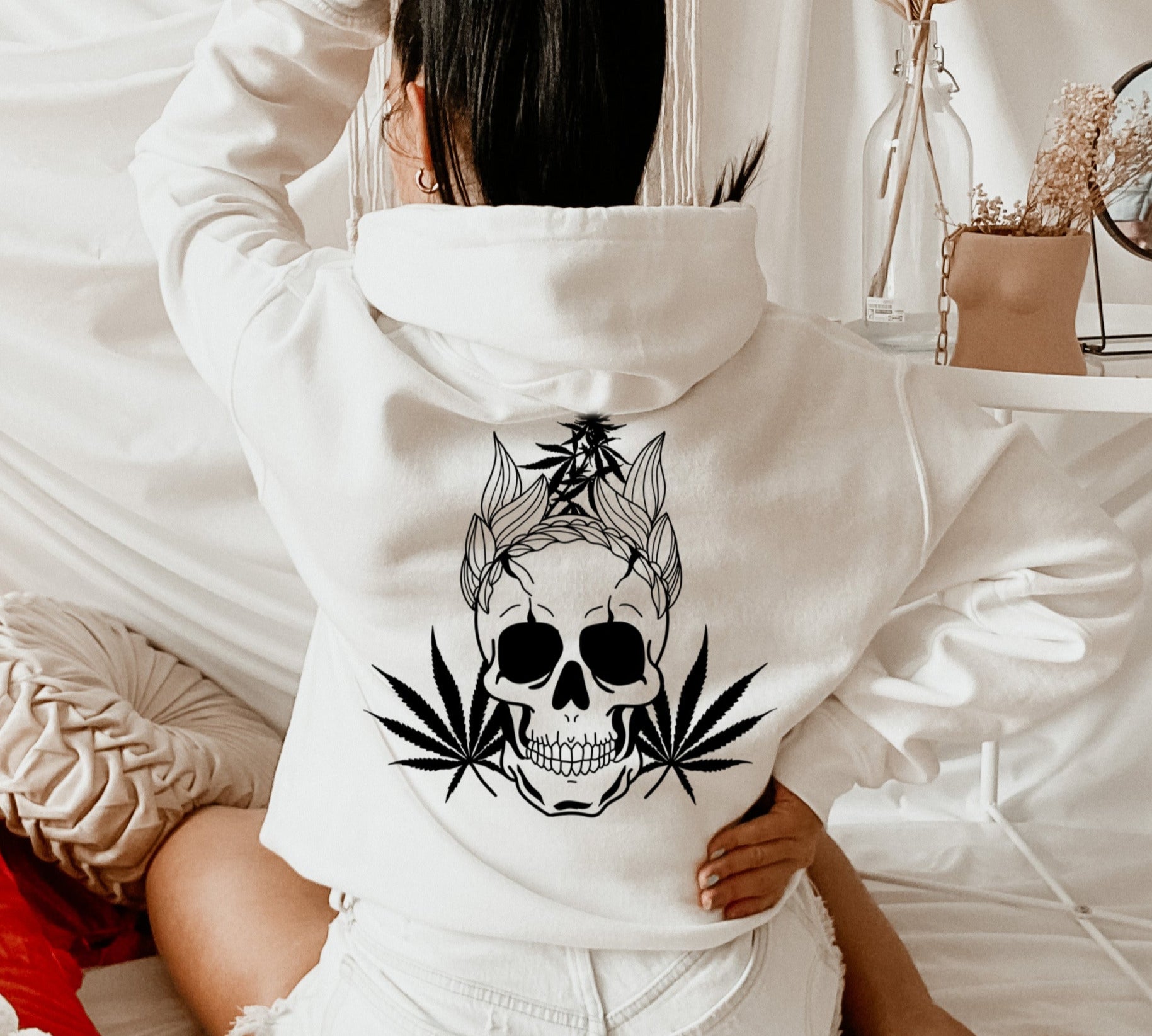 Weed Skull Hoodie