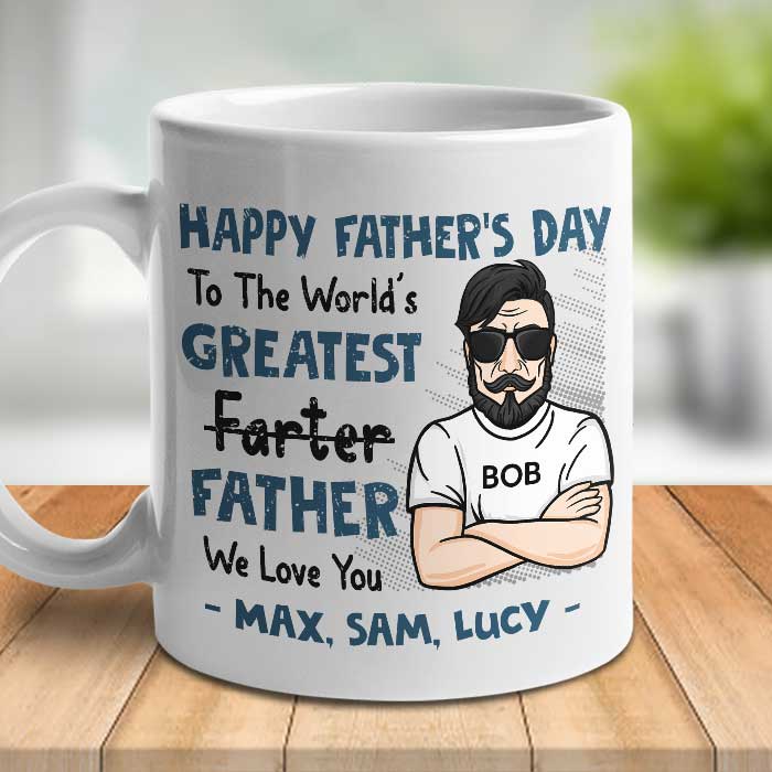 World’s Greatest Father – Gift For Dad – Personalized Mug