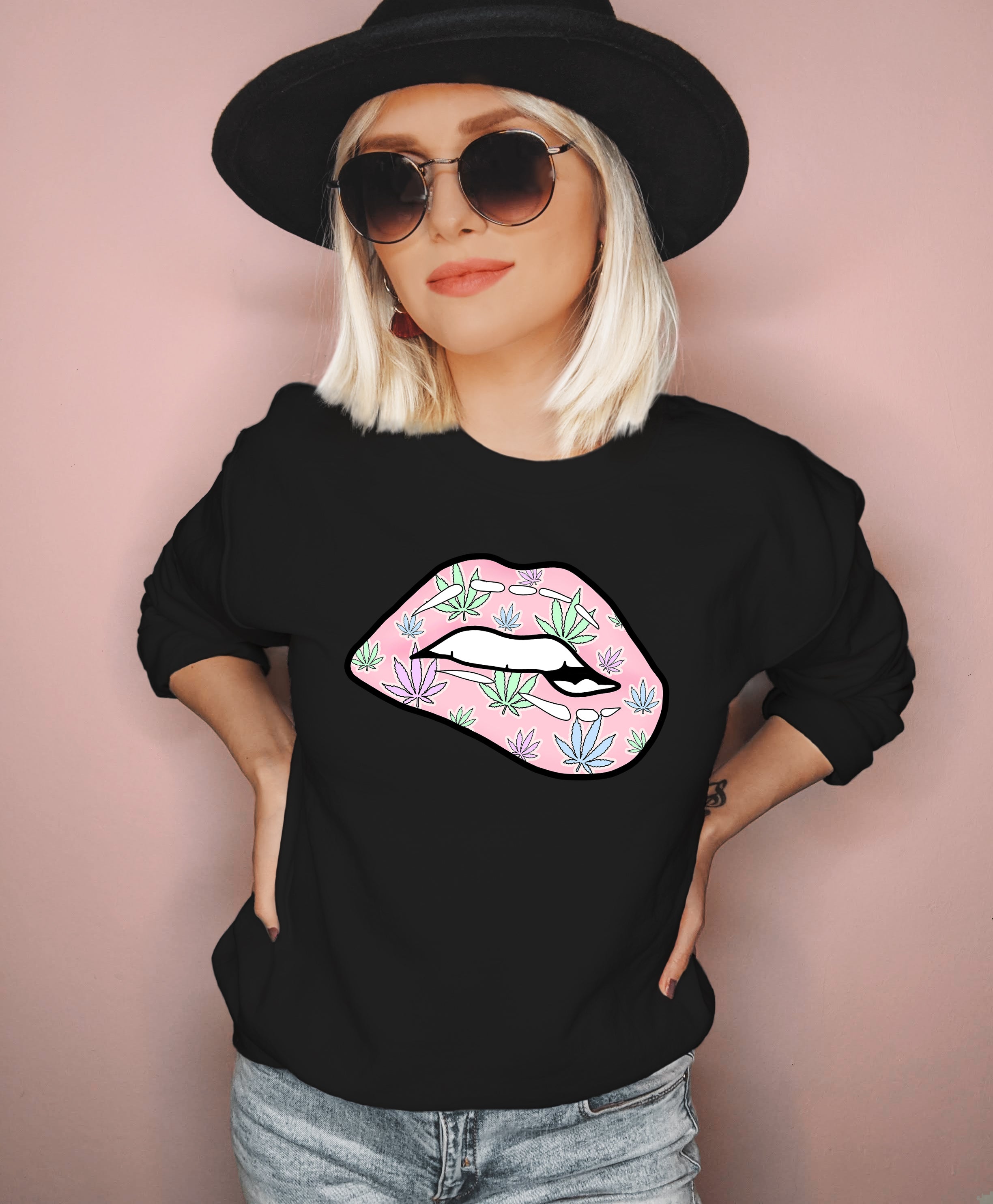 Weed Lips Sweatshirt