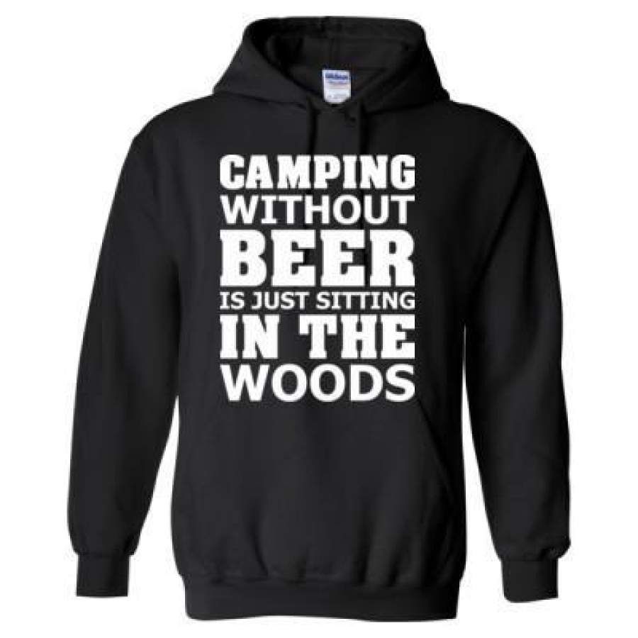 AGR Camping Without Beer Is Just In The Woods – Heavy Blend™ Hooded Sweatshirt