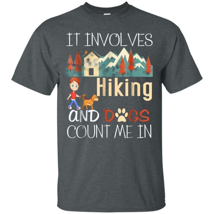 AGR Camping Hiking Dog Lovers Tshirt Jaq T-shirt