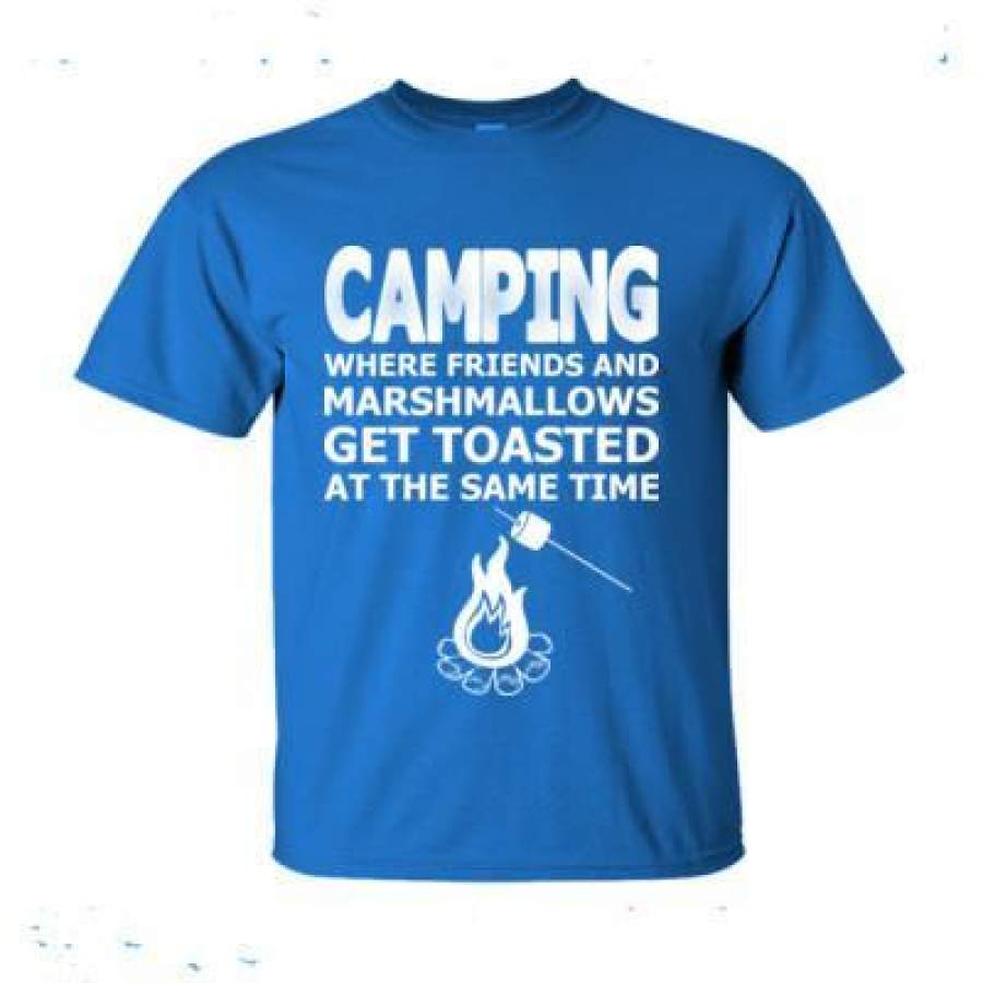 AGR Camping Where Friends And Marshmallows Get Toasted At The Same Time – Ultra-Cotton T-Shirt