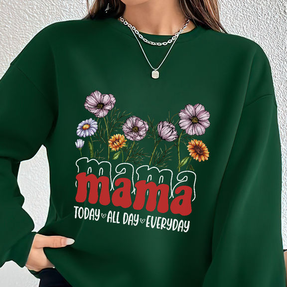 Mother’s Day – Mother’s Day T-shirt, Motherhood Shirt, Mother’s Day Shirt, First Mothers Day Gift, Flower Mama Shirt , Mama All Day Everyday Shirt – Personalized Shirt