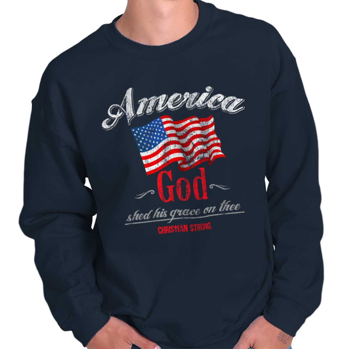 America God Crewneck Sweatshirt