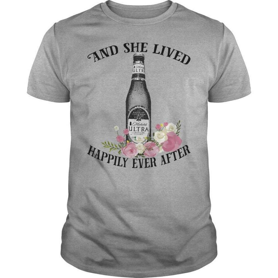 AGR And she lived happily ever after Michelob Ultra shirt