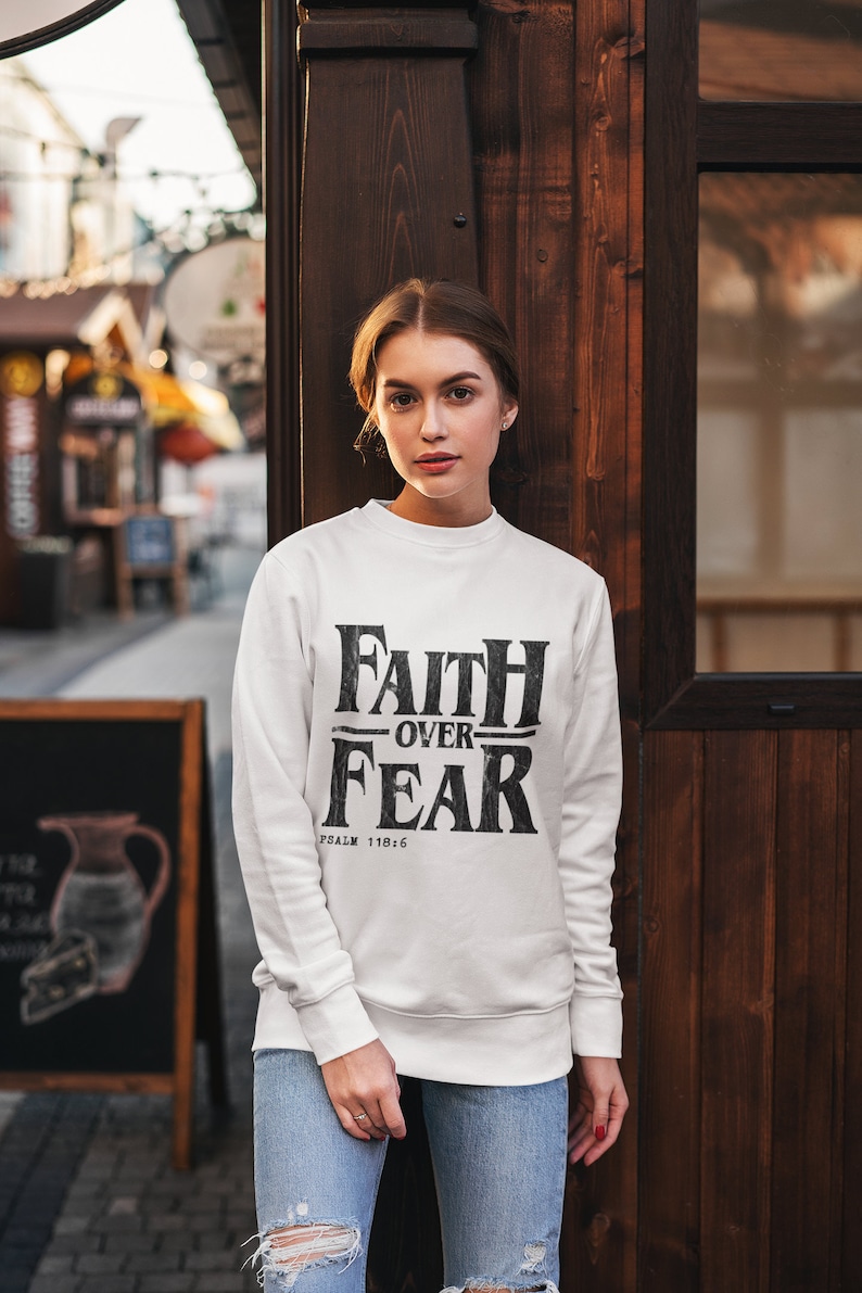 Christian Sweatshirt Christian Crewneck Christian Streetwear Apparel Faith Sweatshirt Christian Gift Aesthetic Clothing Christian