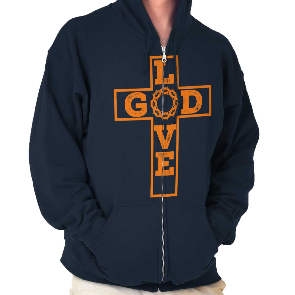 Love God Zip Hoodie