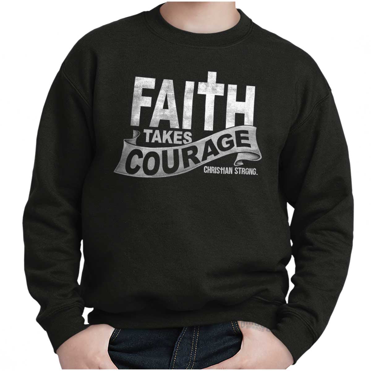 Faith Takes Courage Youth Sweatshirt