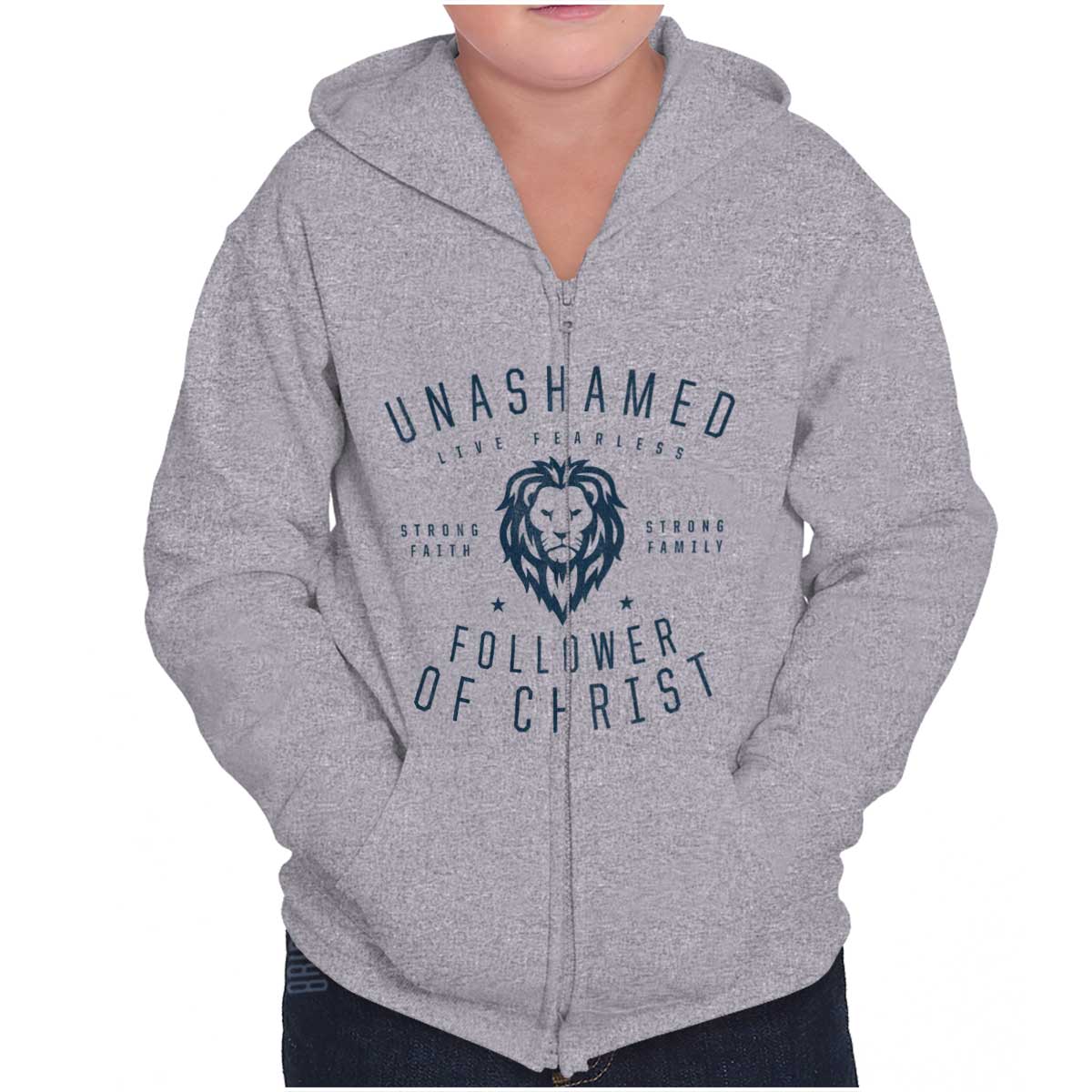 Unashamed Follower Youth Zip Hoodie